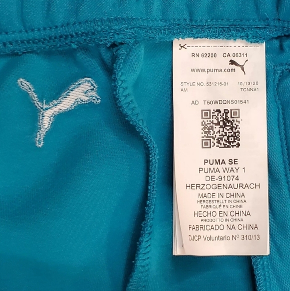 Puma x TMC Mens Size XXL Hustle Way Bermuda Shorts Nipsey Hussle Teal 531215-01 - Picture 12 of 12